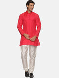 Sethukrishna Men Fuchsia Kurta with Pyjamas