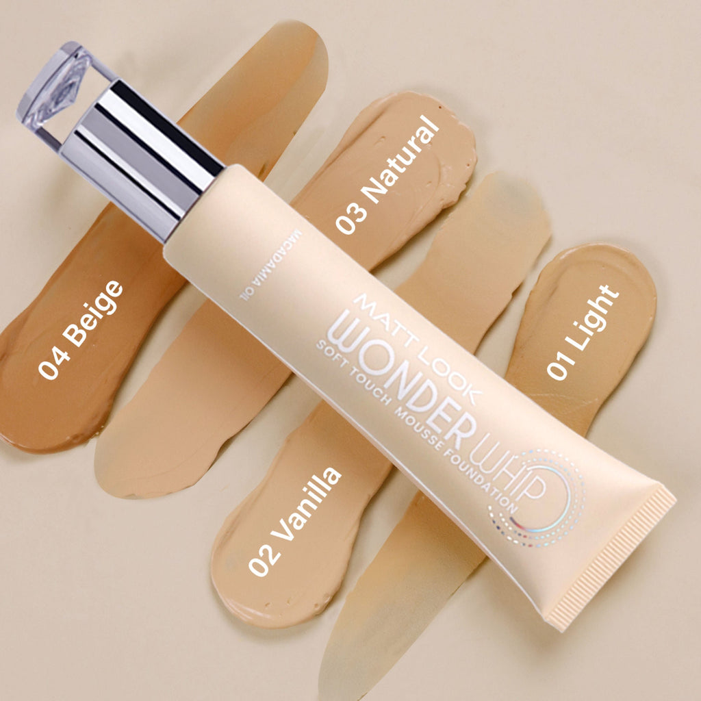 Matt Look Wonder Whip Soft Touch Mousse Foundation - Beige