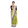 Exclusive Collection 100% Pure Cotton Light Green Tant Saree With Hand Weaving Work