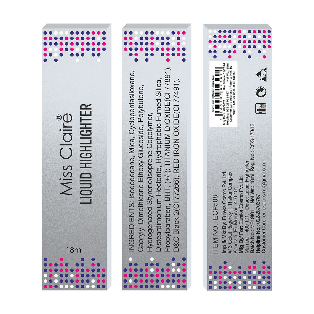 Miss Claire Liquid Highlighter - Lustre Gold
