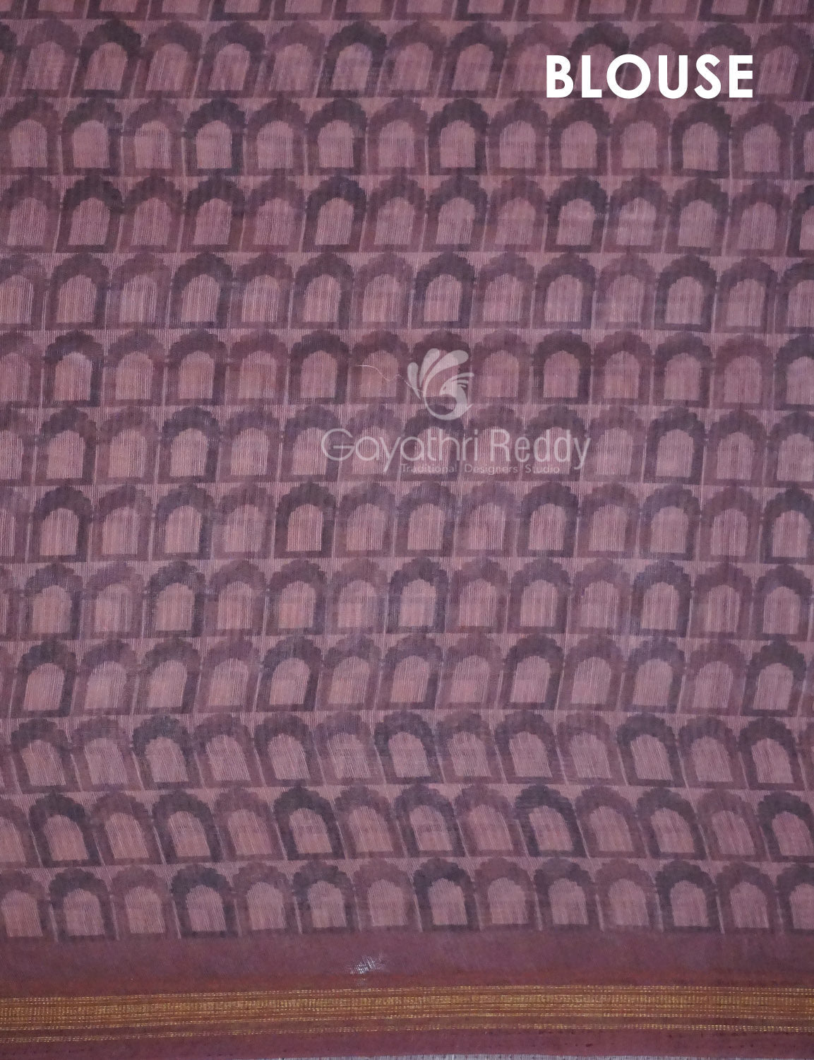 Shades of Light Peach And Onion Colour Shibori Print Semi Chanderi Saree By Gayathri Reddy Designer Studio