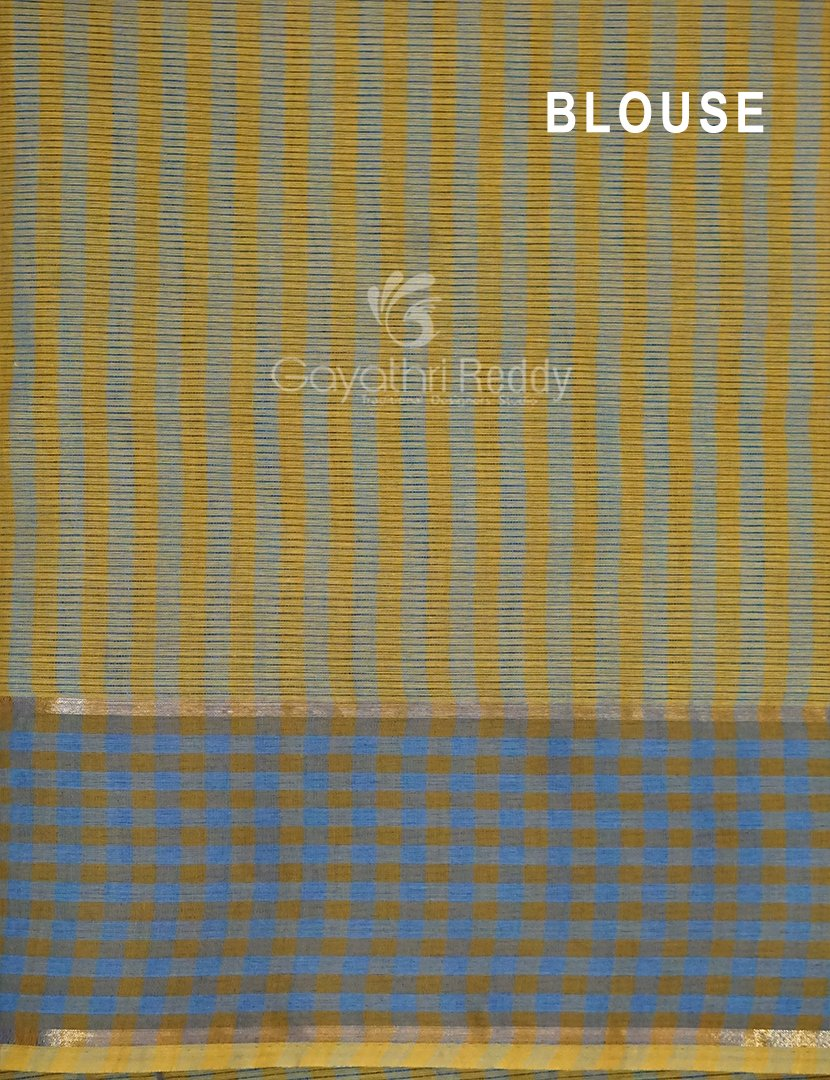 Dual Shades of Yellow Pure Mangalgiri Cotton By Gayathri Reddy Designer Studio