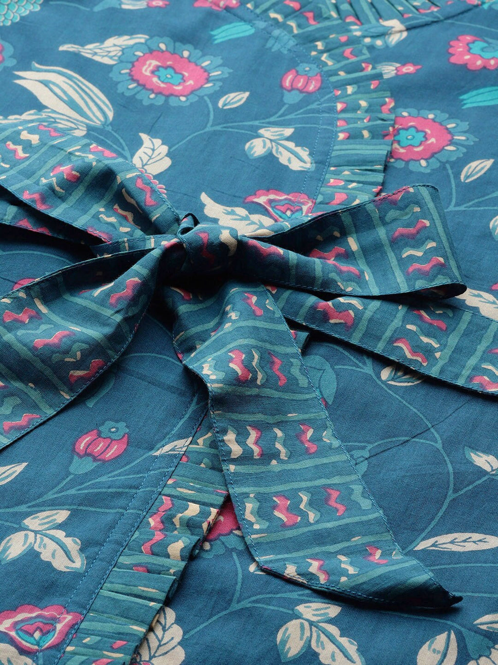 InWeave Blue Kalamkari Co Ord Set