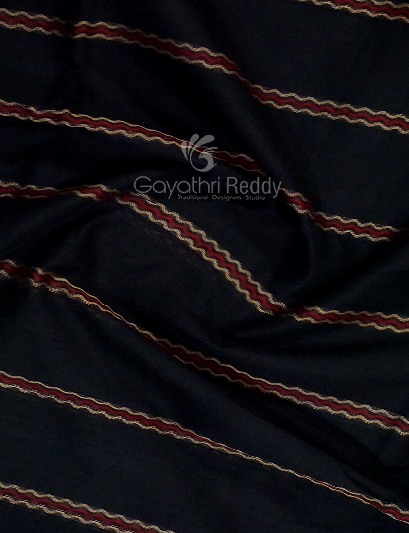 Kalanetha Black Coloured Pure Narayanpet Cotton Saree By Gayathri Reddy Designer Studio