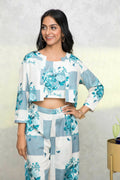 Myshka Women Multi Printed Summer Checks Co-Ords