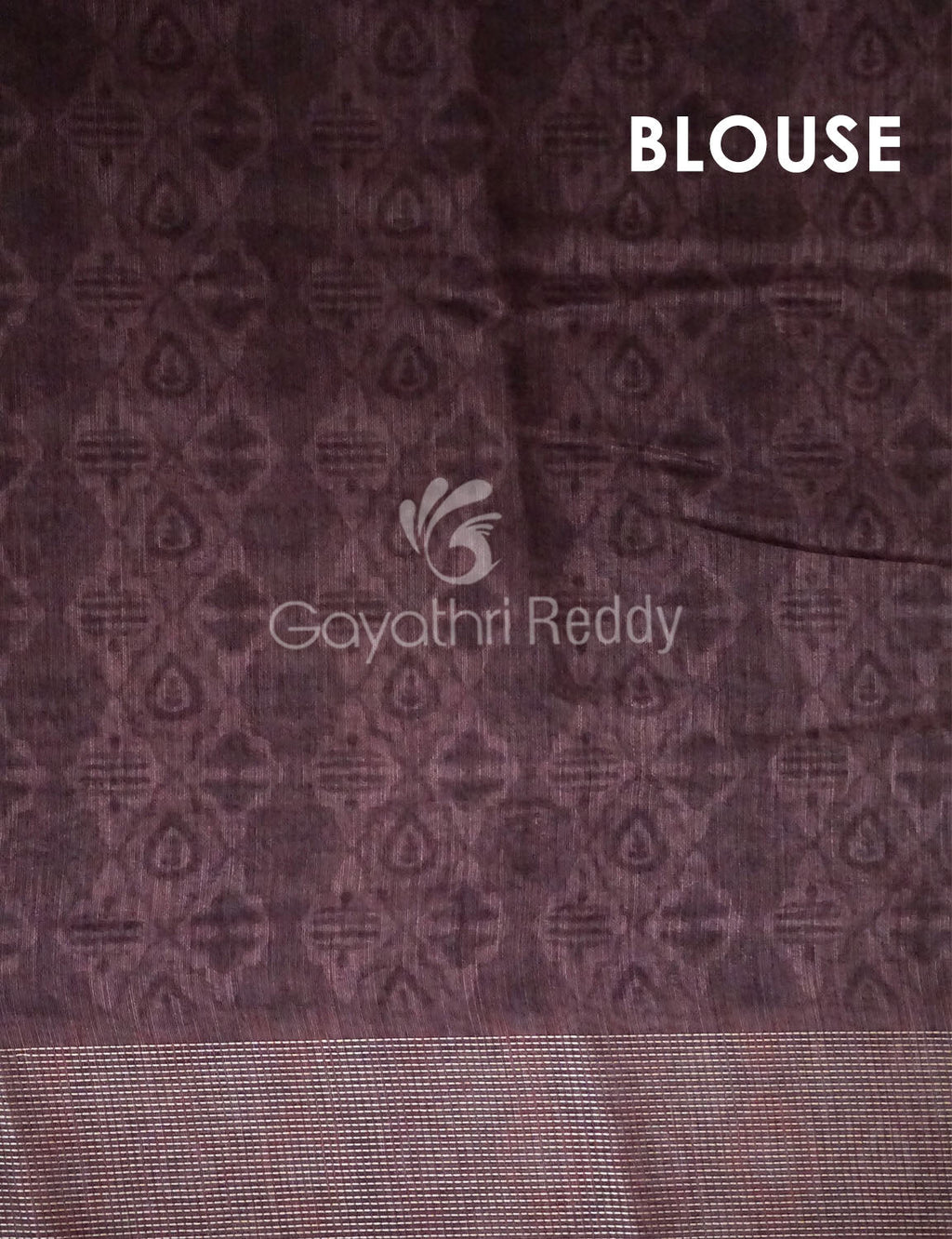 Grey And Peach Colour Ikat Design Semi Chanderi Saree By Gayathri Reddy Designer Studio