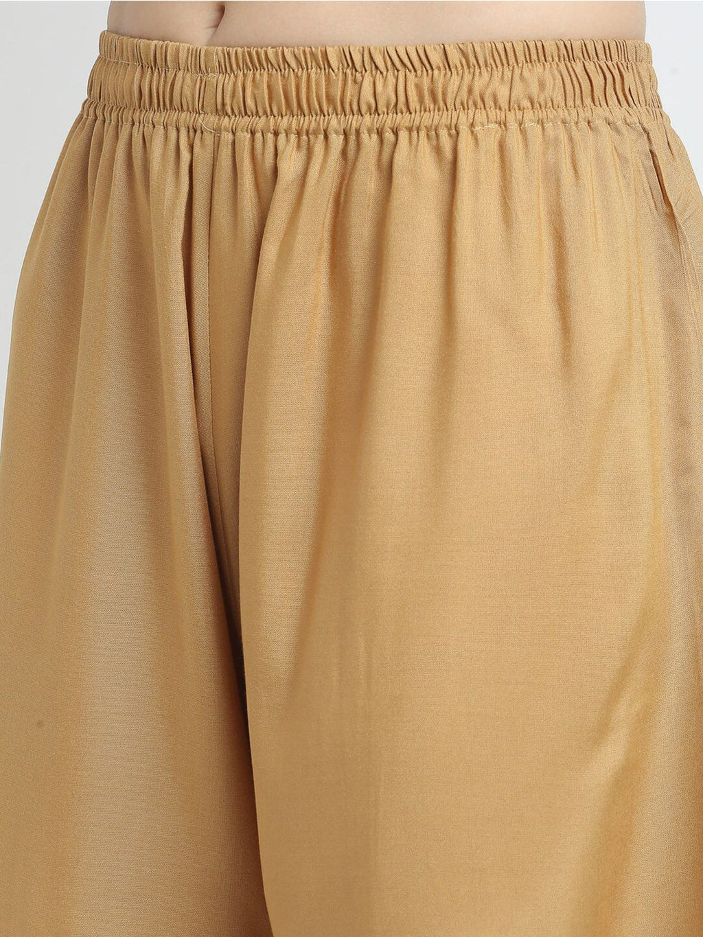 TAG 7 Women Pack of 2 Blue & Beige Solid Wide-Leg Palazzos