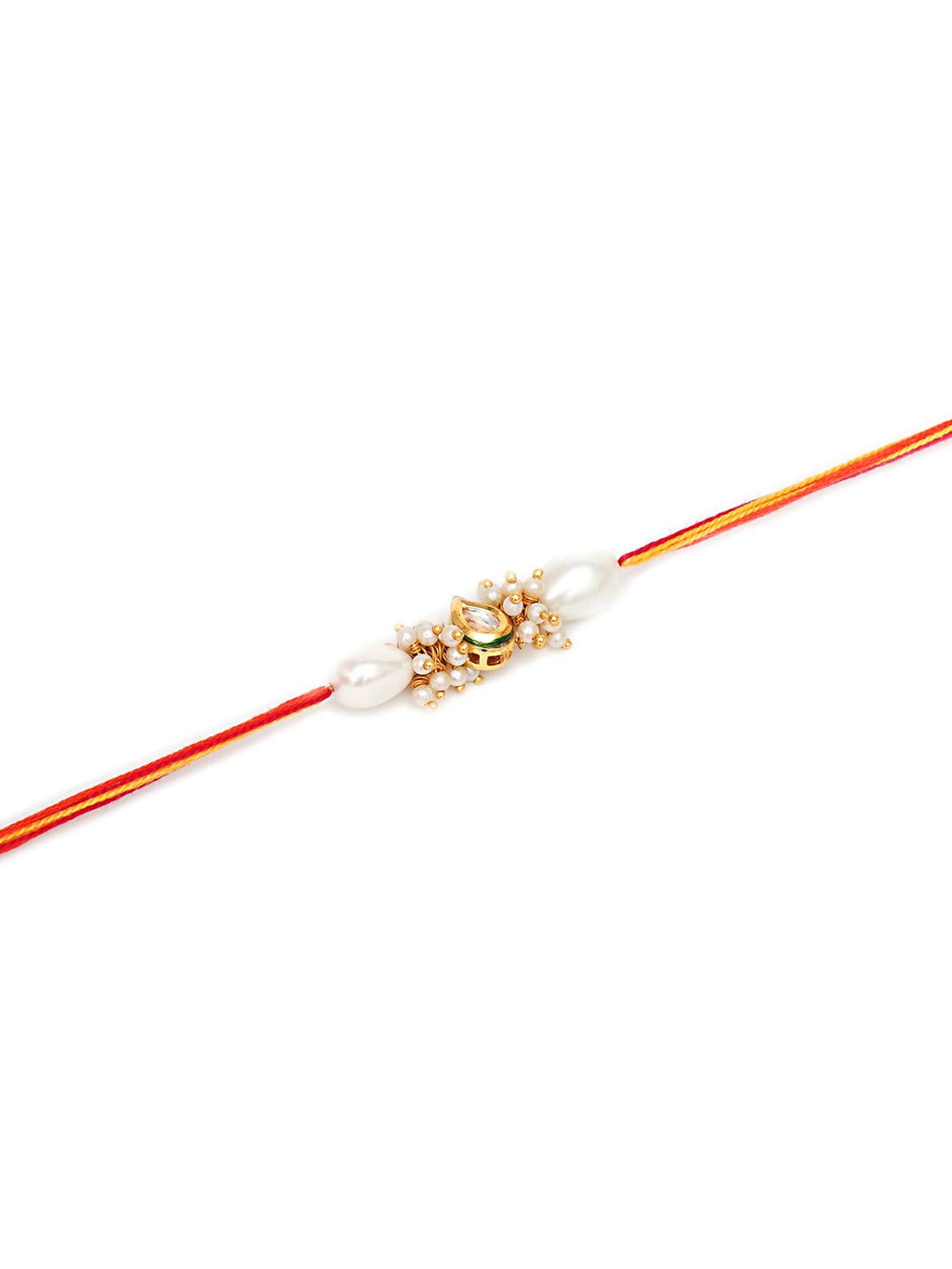 Designer kundan Rakhi - Ruby Raang