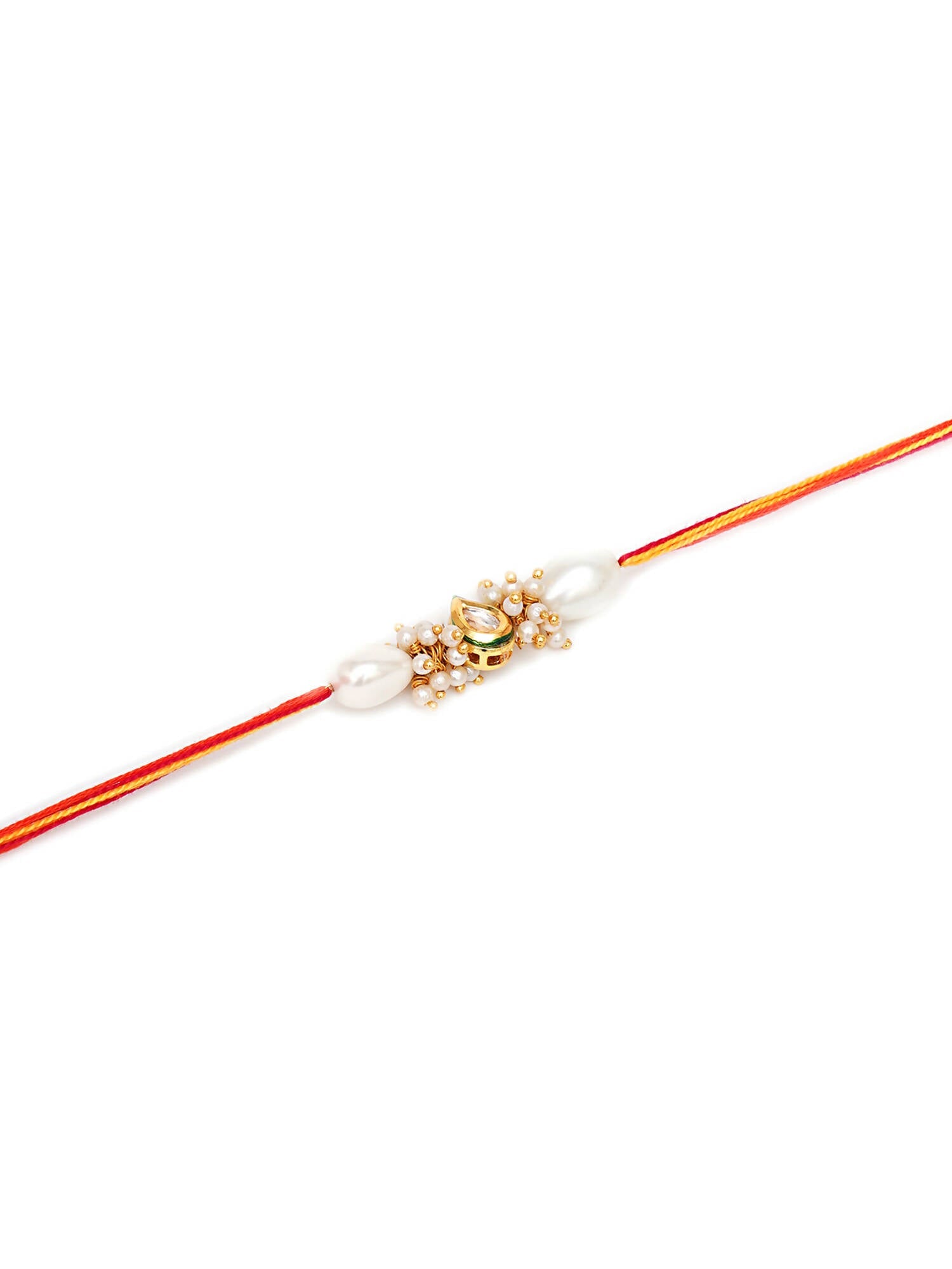 Designer kundan Rakhi - Ruby Raang