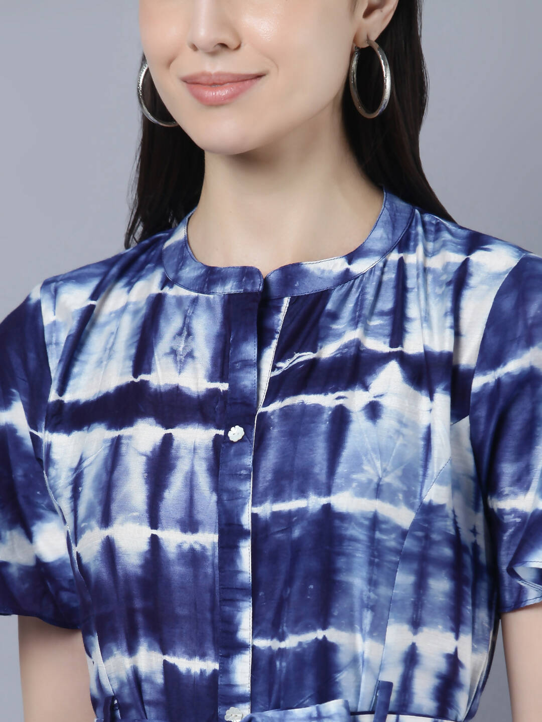 Myshka Stylish Multicolor Half Sleeve Women's Dress