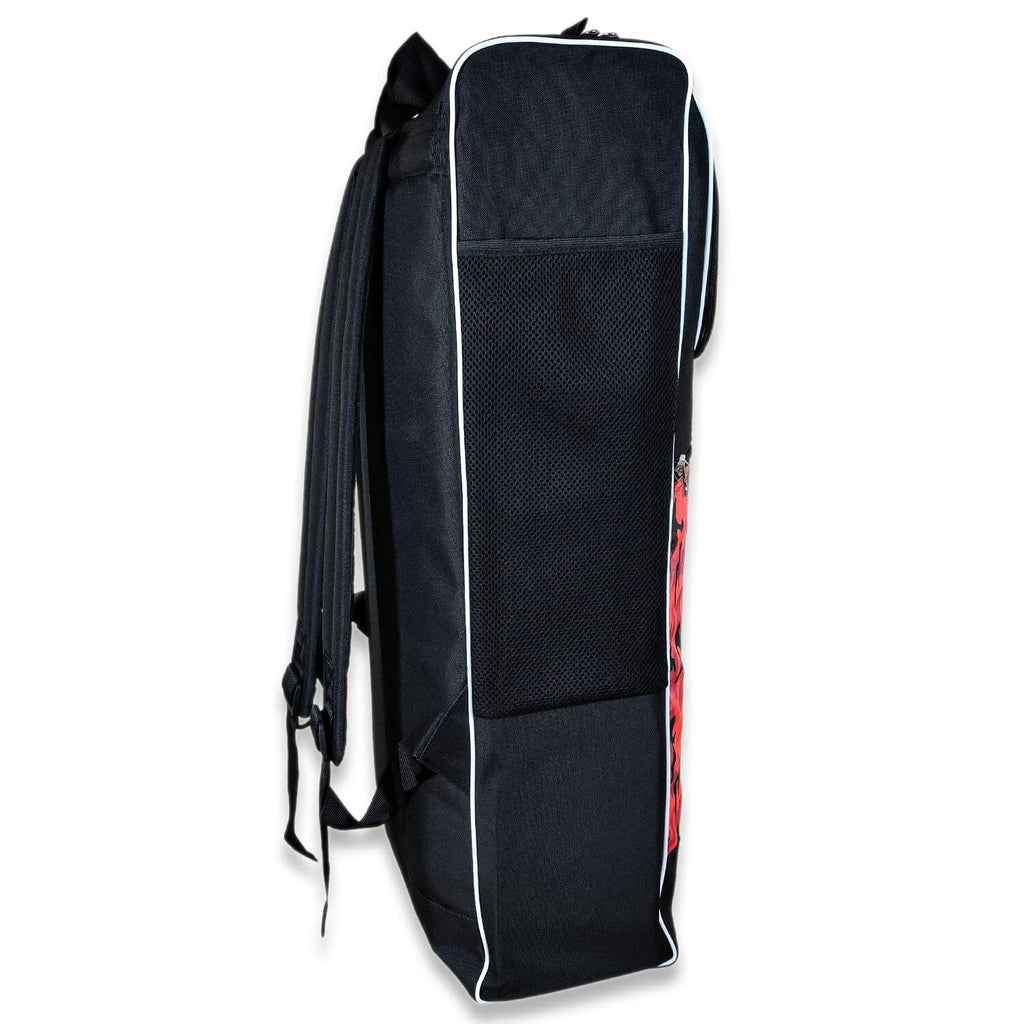 Prokick Megakit Duffle Backpack Cricket Kitbag (Black/Red Camouflage)