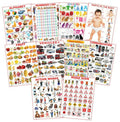 Dreamland Educational Charts - Combo 4 (10 Charts) : Children Early Learning Laminated Chart