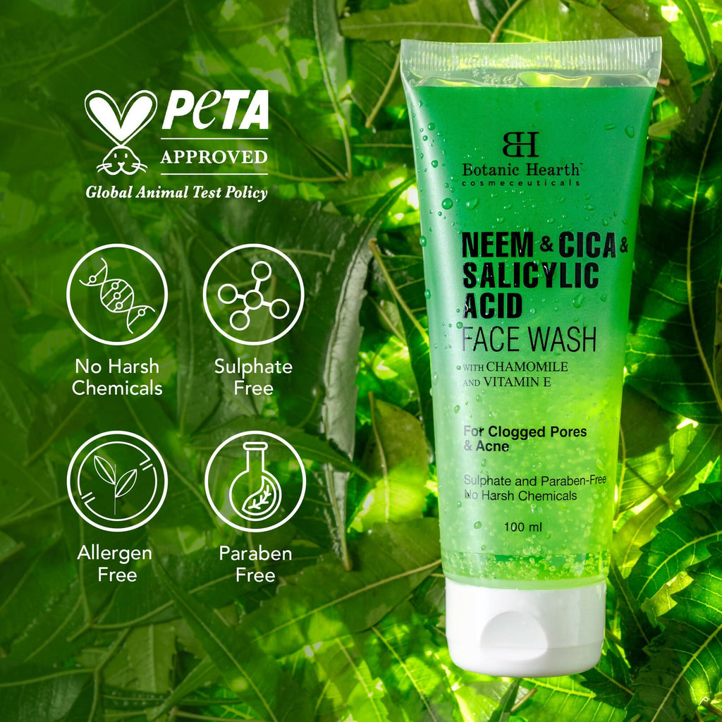 Botanic Hearth Neem, Cica & Salicylic Acid Cleanser Face Wash