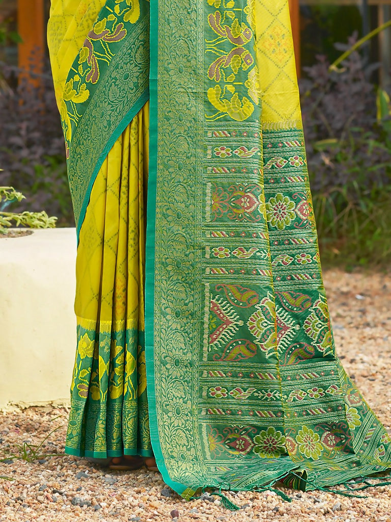 Shree Shyam Fashion Mustard Soft Silk Saree