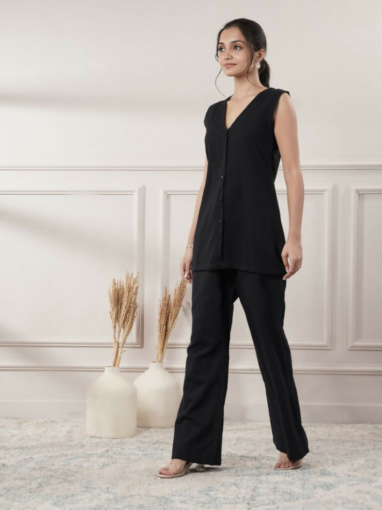 Joban Fashion Women's Black Co-Ord Set
