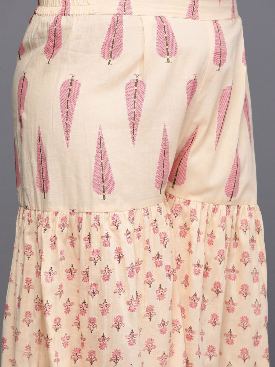 Ahalyaa Women's Traditional wear Co-ords - Tan