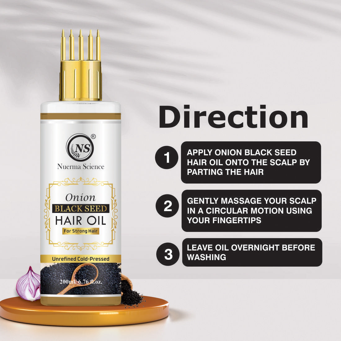 Nuerma Science Onion Black Seed Hair Oil