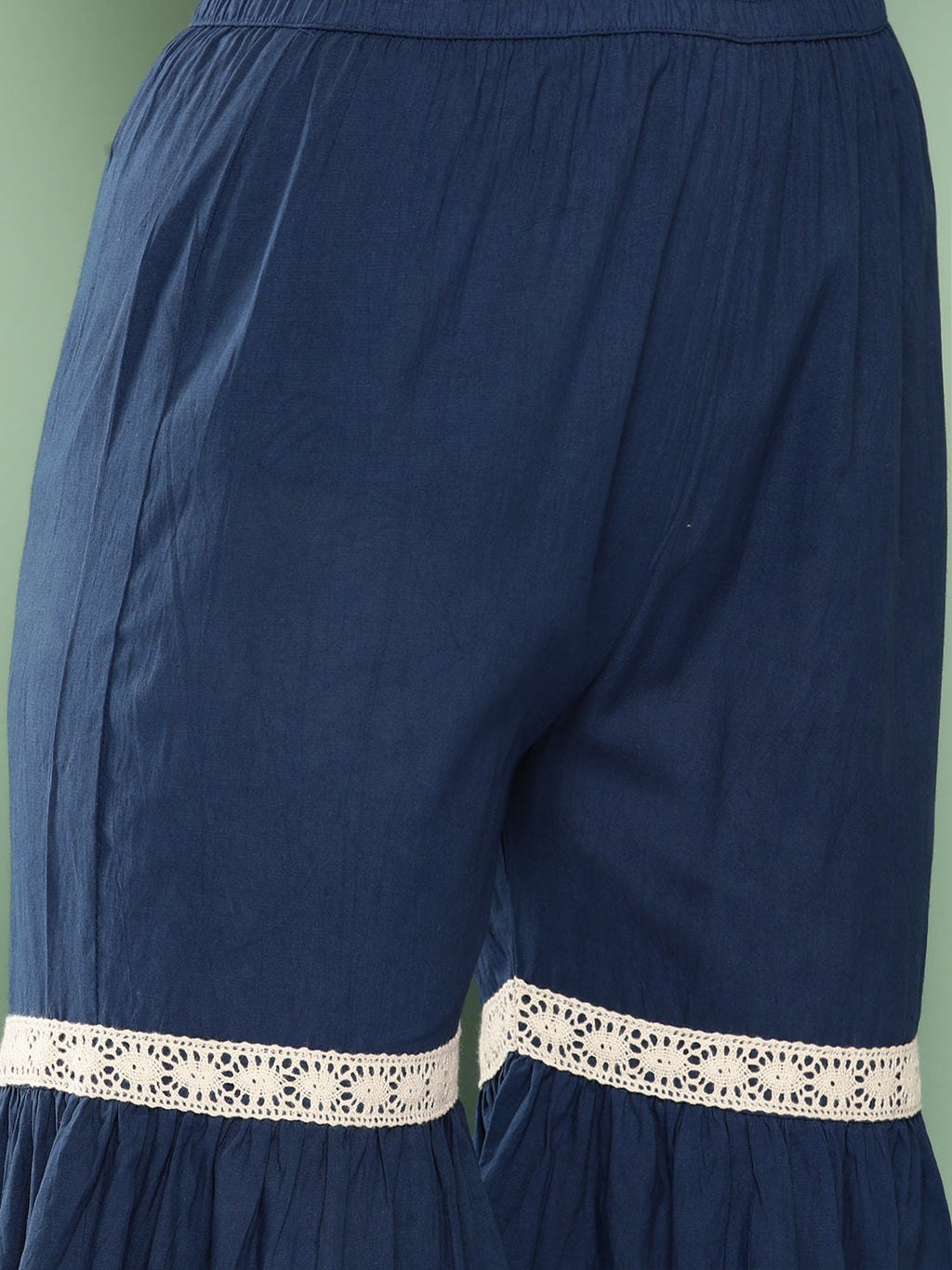 InWeave Women's Indigo Boota Sharara Set