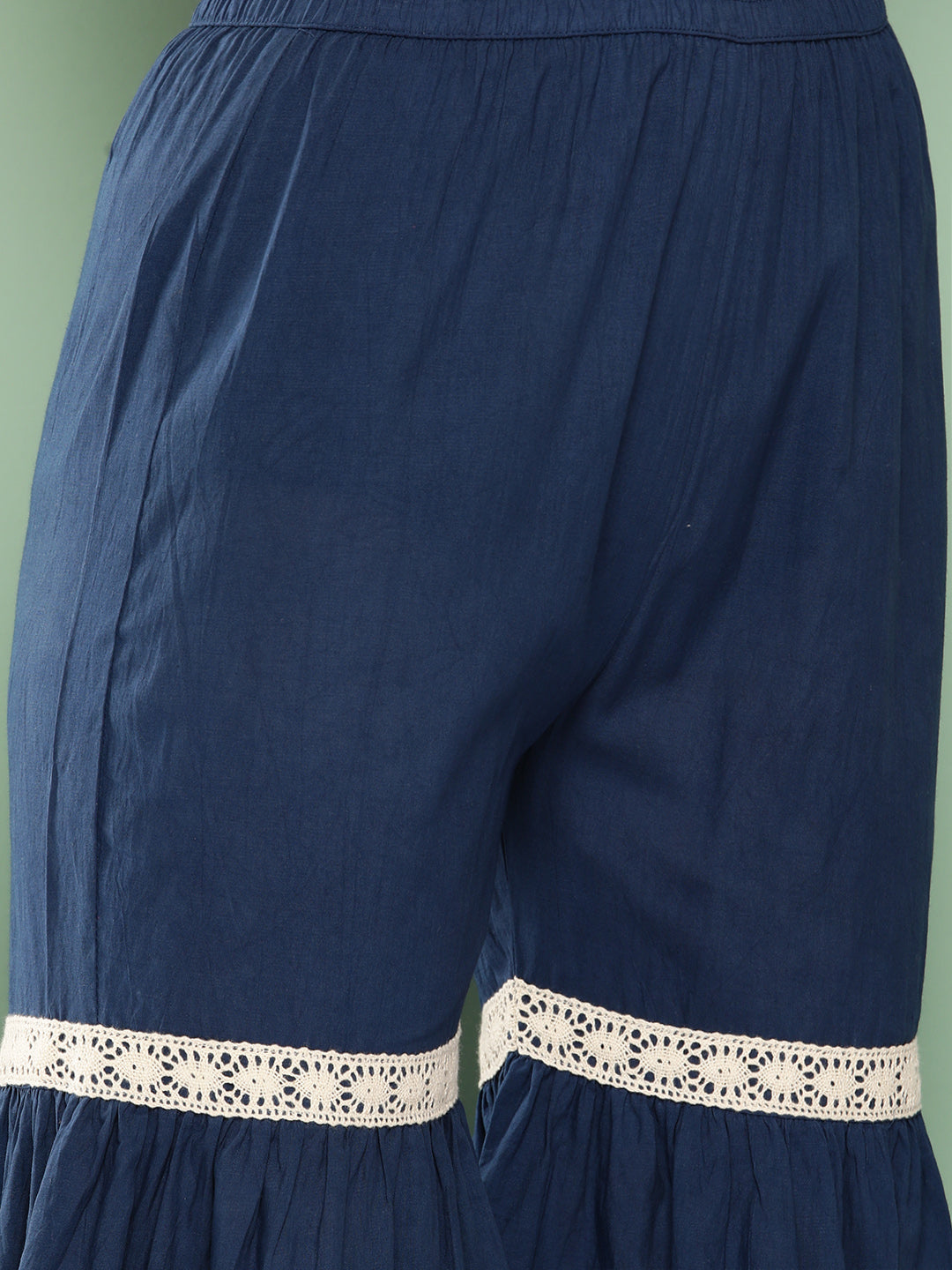 InWeave Women's Indigo Boota Sharara Set