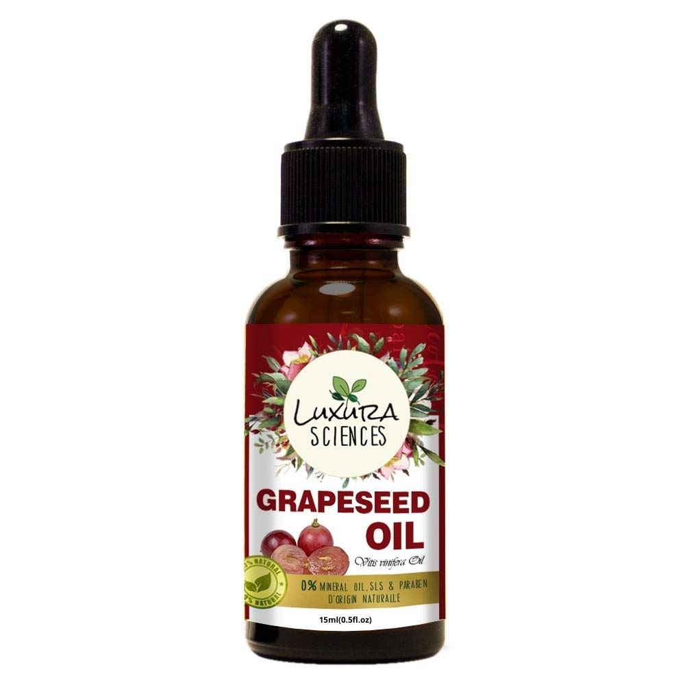 Luxura Sciences Organic Essential Oils for Skin Brightening & Tightening - Rosehip Oil, Argan Oil, Grape Seed Oil, Turmeric Oil, Vitamin E Oil