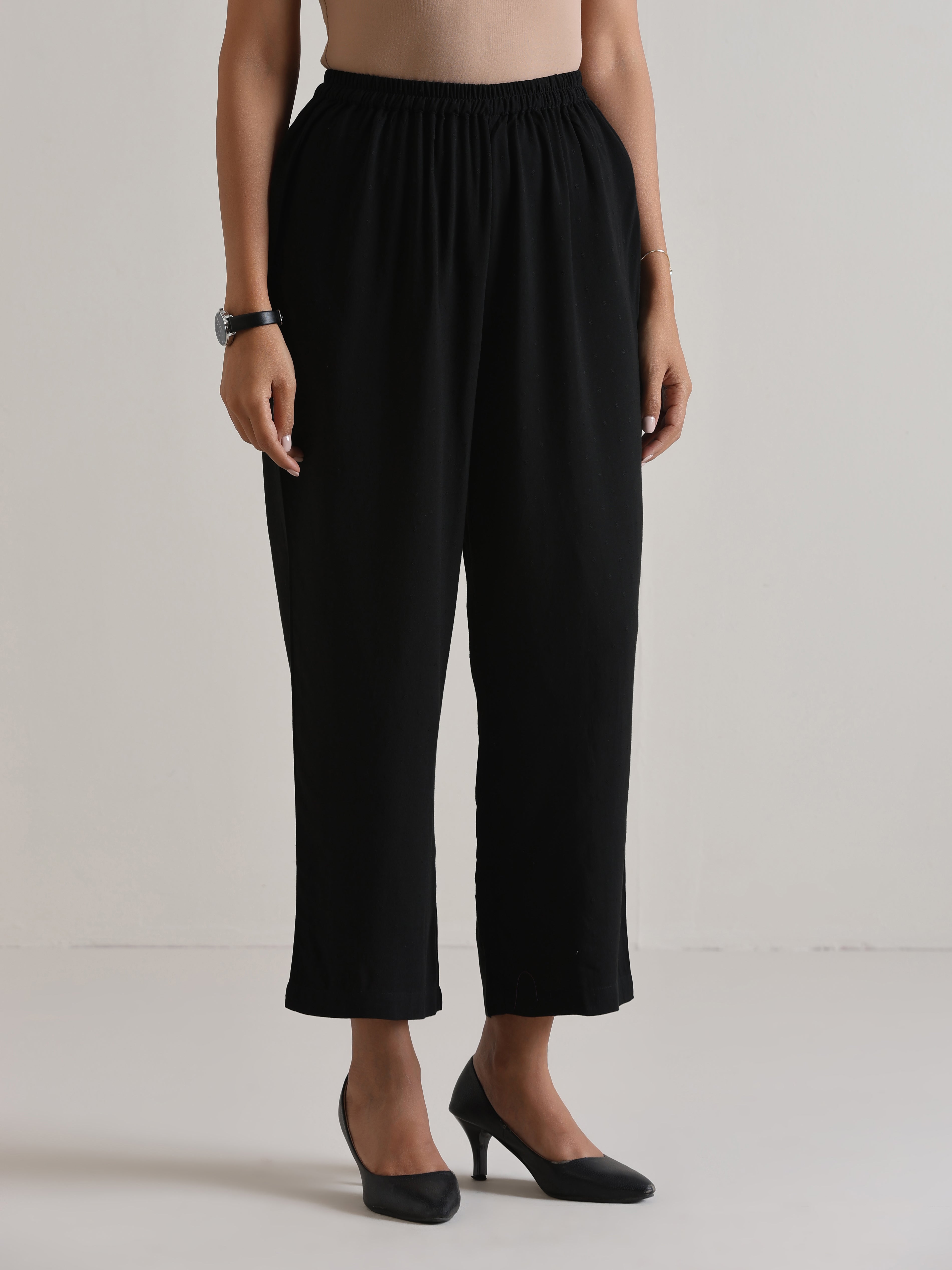 trueBrowns Black Panelled Co-ord Set