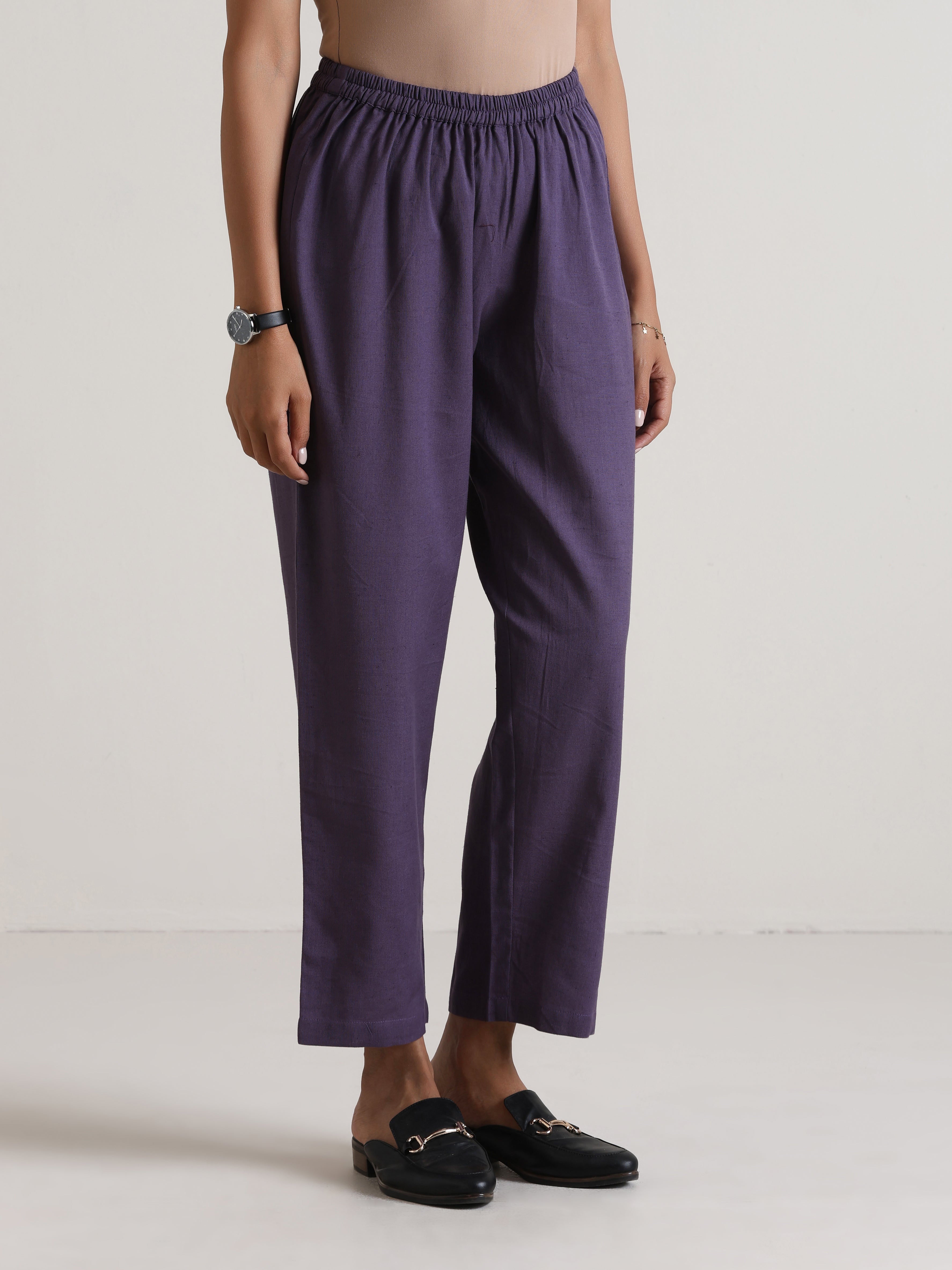 trueBrowns Plum Purple Relaxed Fit Co-Ord Set