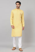 Paisley Embroidered Cotton Kurta by Hilo Design