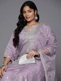 Indo Era Plus Size Embroidered Regular Sequinned Kurta with Trousers & With Dupatta