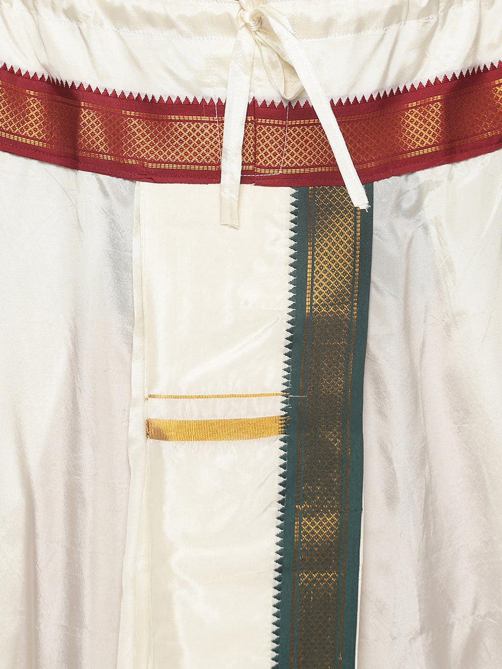 Sethukrishna Men Cream Solid Dhoti Pant