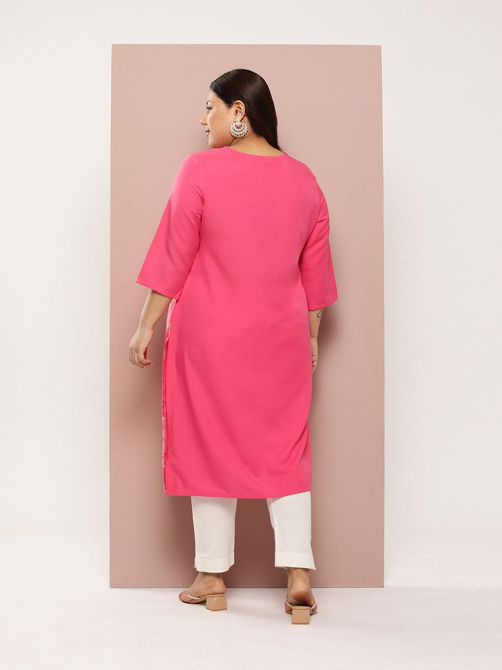 Sztori Plus Size Ethnic Printed Kurta