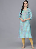 HERE&NOW Women Ethnic Motifs Printed Flared Sleeves Kurta
