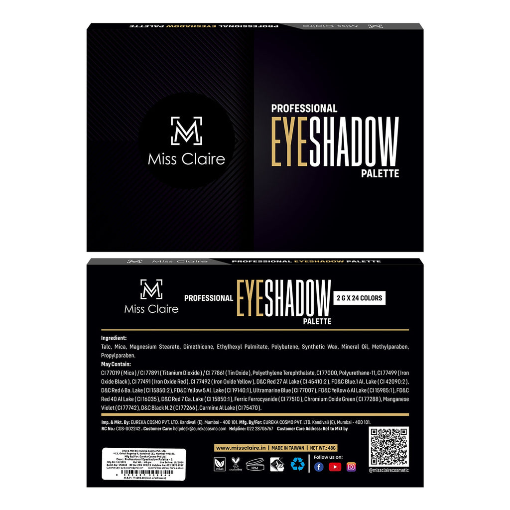 Miss Claire Professional Eyeshadow Palette - 1