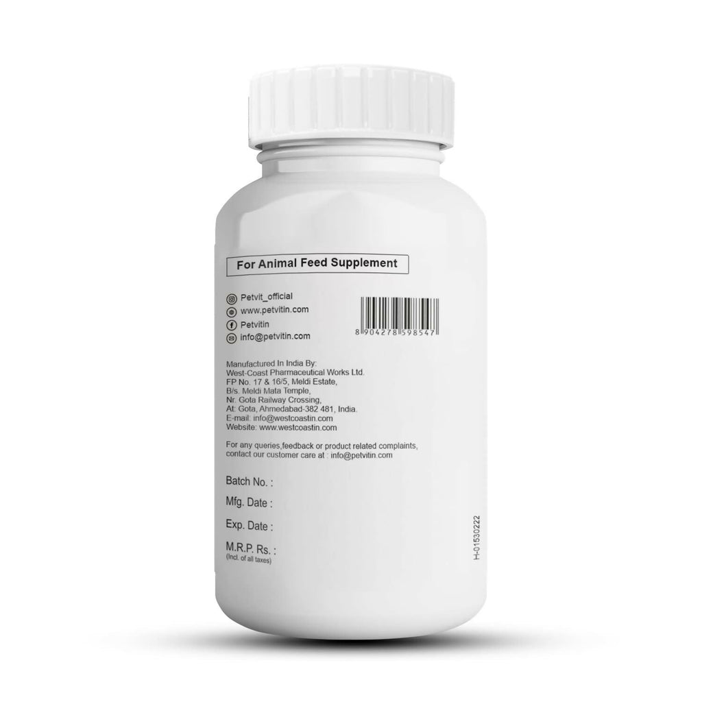 Petvit Cardiovascular Dog Supplement Tablets