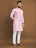 Mens Silk Kurta With Pajama For Wedding Party Wear by Infinity Export