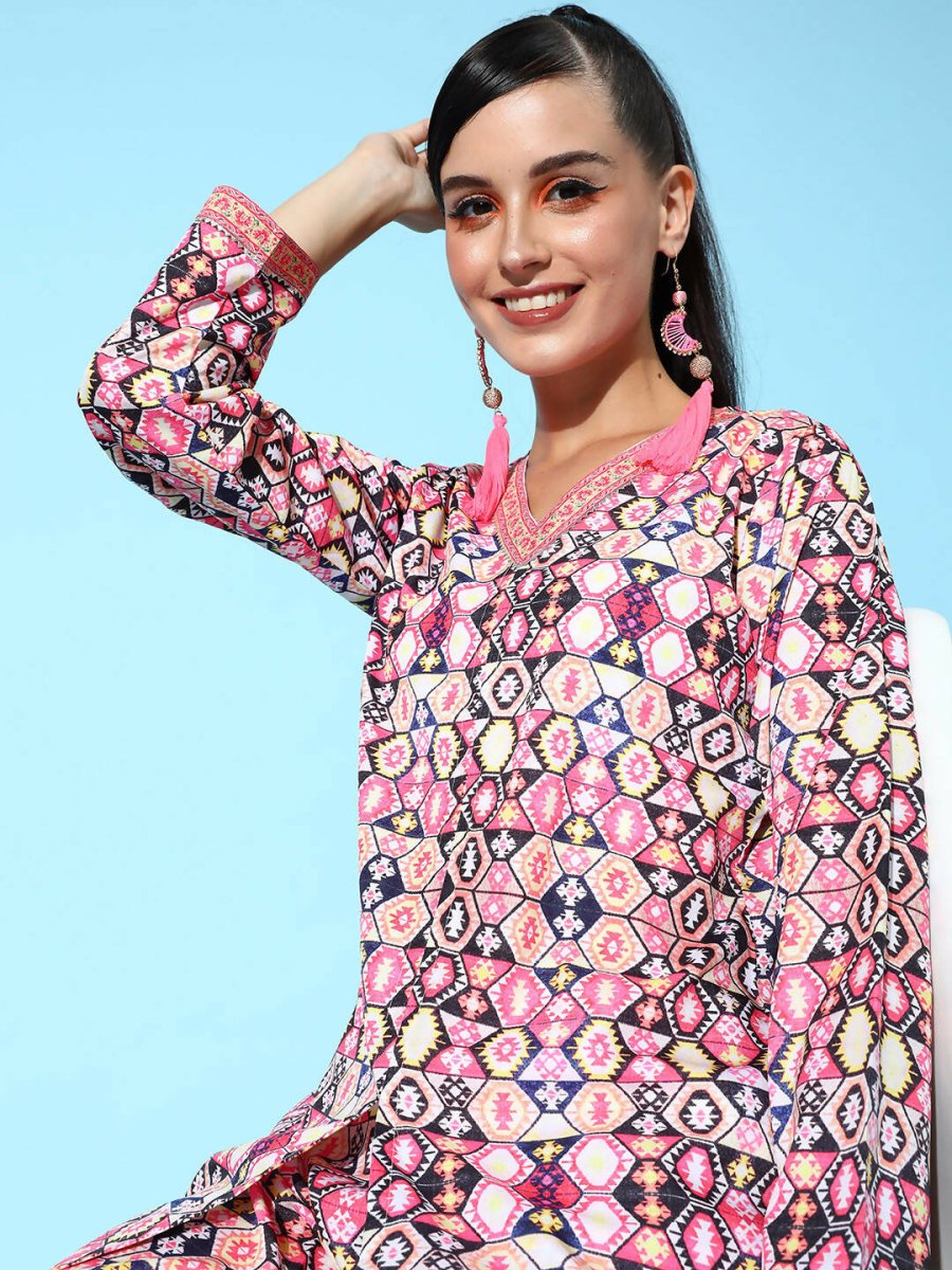 Ahalyaa Women's Traditional Wear Co-ods - Black