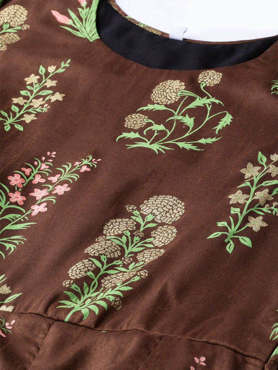 Ahalyaa Women's Traditional wear Kurta - Brown