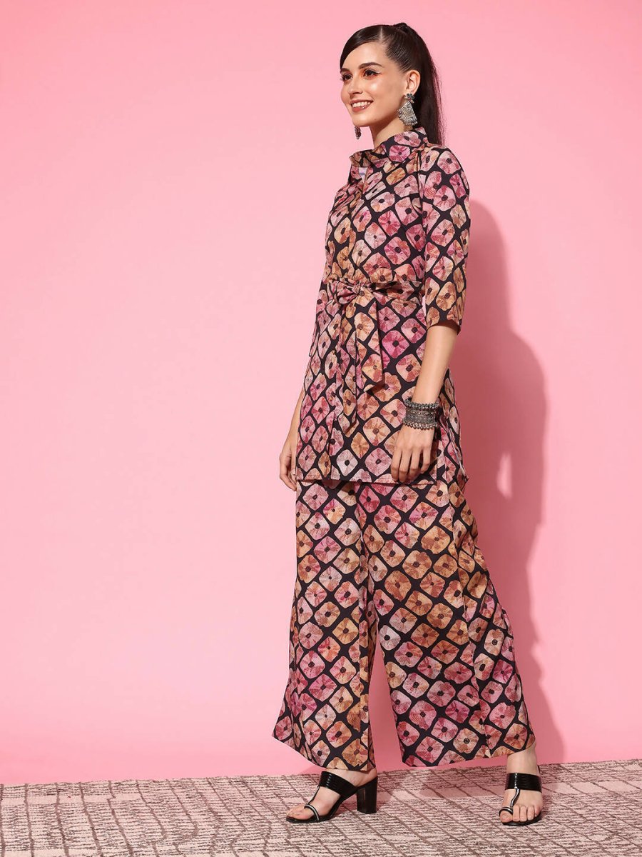 Ahalyaa Women's Traditional Wear Co-ods - Black