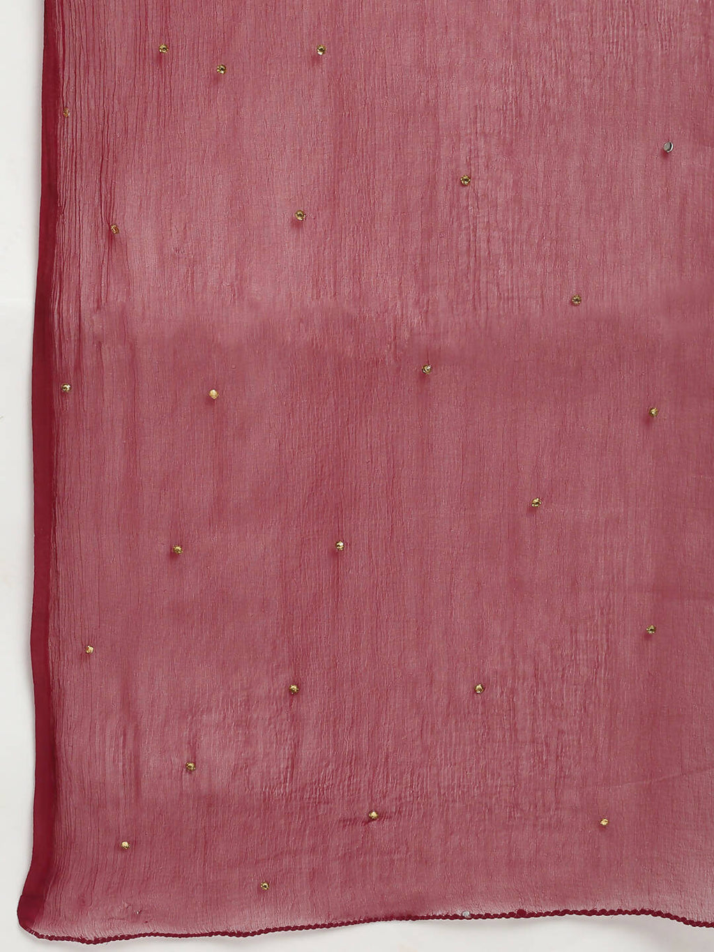 Rudra Bazaar Wine Angrakha Style Flared Anarkali Kurta with Pyjamas & Dupatta