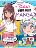 Dreamland Publications Colour Your Own Manga Book 1 With Free Manga Colouring Poster For Kids
