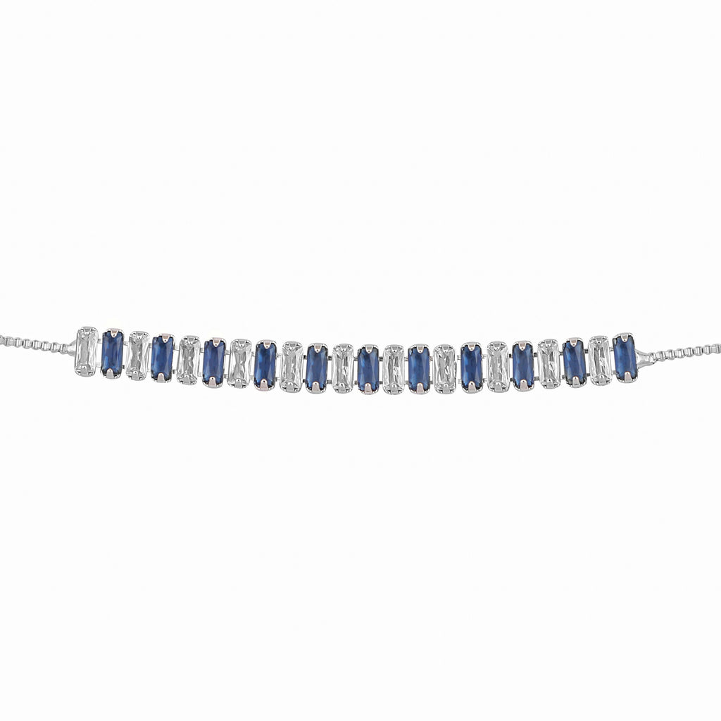 Nuyug Blue Emerald Radiance Anti Tarnish Bracelet
