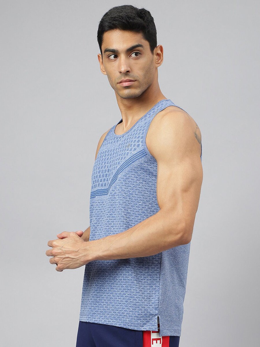 Alcis Men Heather Anti-Static Slim-Fit Distance Running Singlet