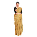 Exclusive Collection 100% Pure Cotton Brown Saree With Printed Work