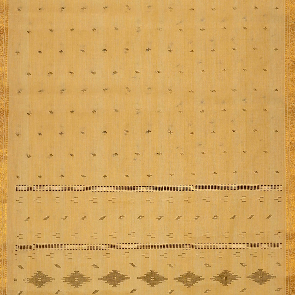 Exclusive Collection 100% Pure Cotton Brown Saree With Printed Work