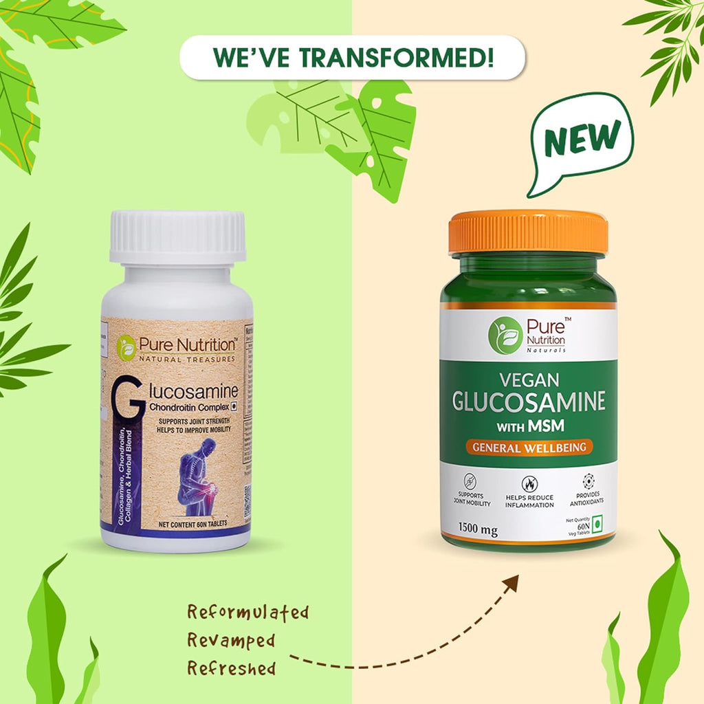 Pure Nutrition Vegan Glucosamine with MSM Veg Tablets