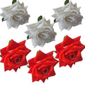 White & Orange Brooches