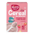 Slurrp Farm Instant Cereal With Ragi, Rice & Strawberry with Milk