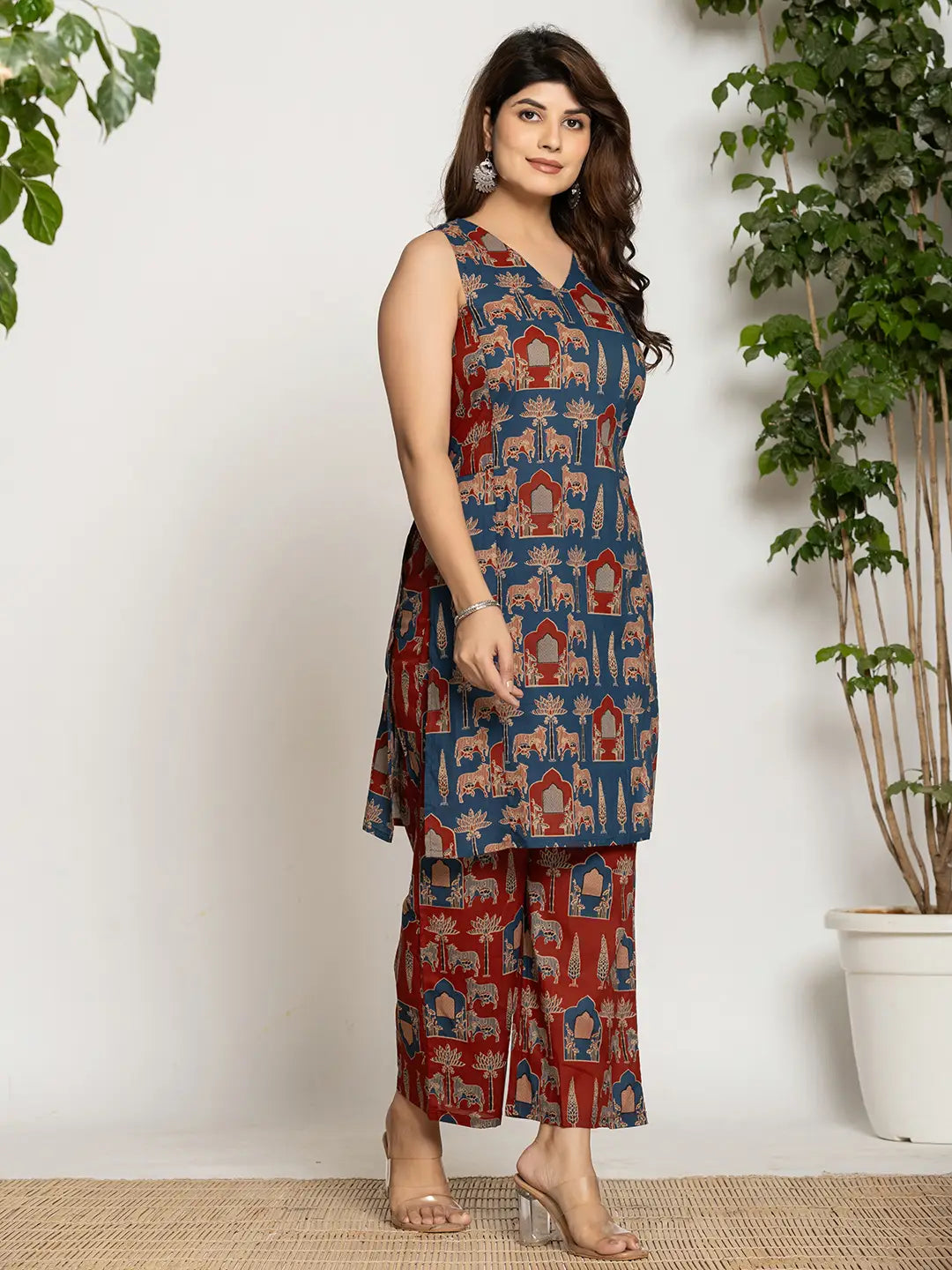Yufta Cotton Sleeveless Co-Ord Set