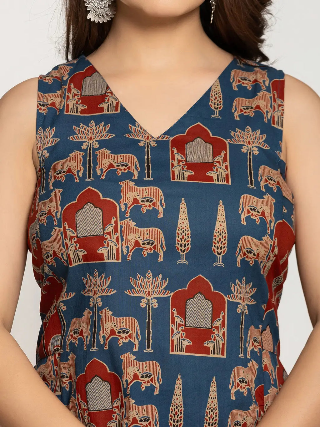 Yufta Cotton Sleeveless Co-Ord Set