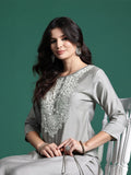 Indo Era Ethnic Motifs Embroidered Thread Work Kurta with Trousers