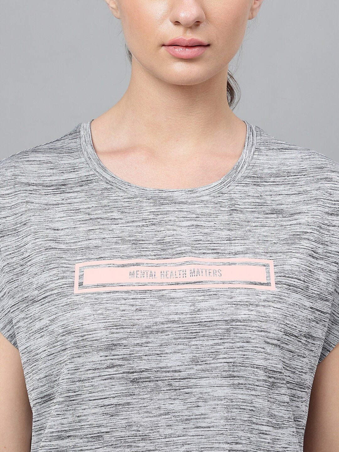 MKH Typography Printed Extended Sleeves Dri-FIT Relaxed Fit Sports T-shirt